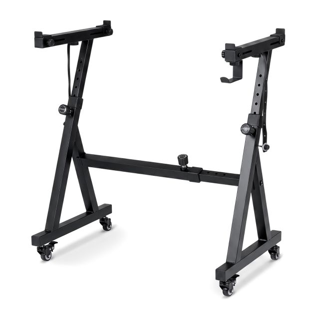 Music Stands & Accessories – Adjustable Keyboard Stand with Wheels and Clamps