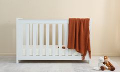Rever Bebe 3 in 1 Classic Cot Peral White