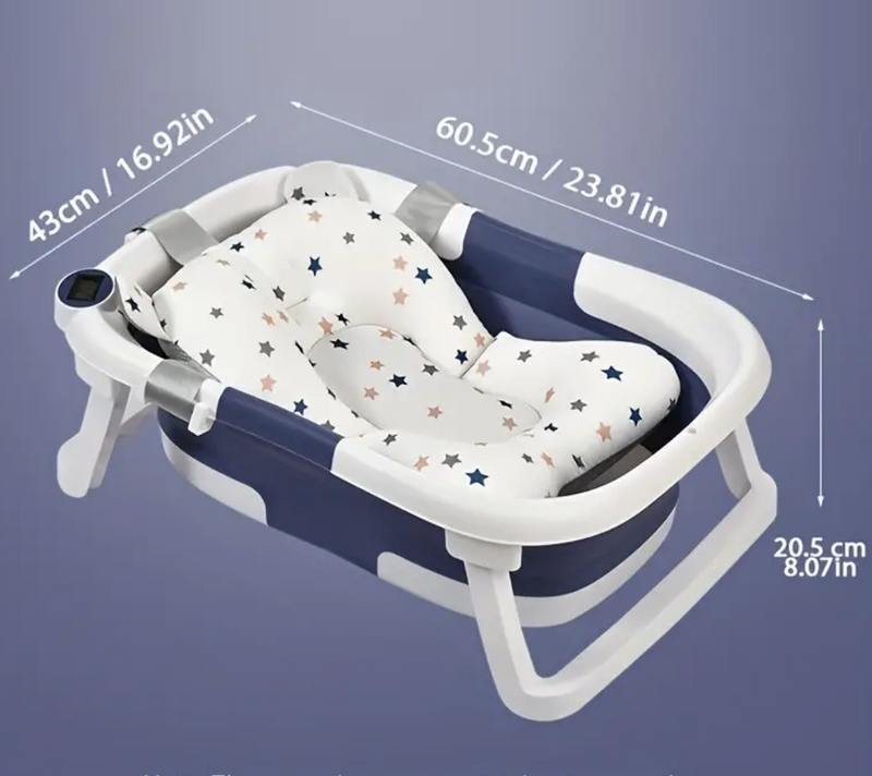 Rever Bebe Foldable Bath with thermometer and Mat
