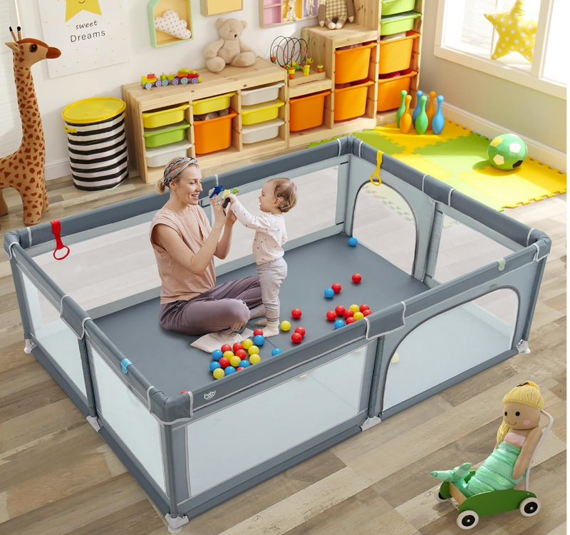 Rever Bebe Deluxe Learning Playpen/Playroom with Mesh