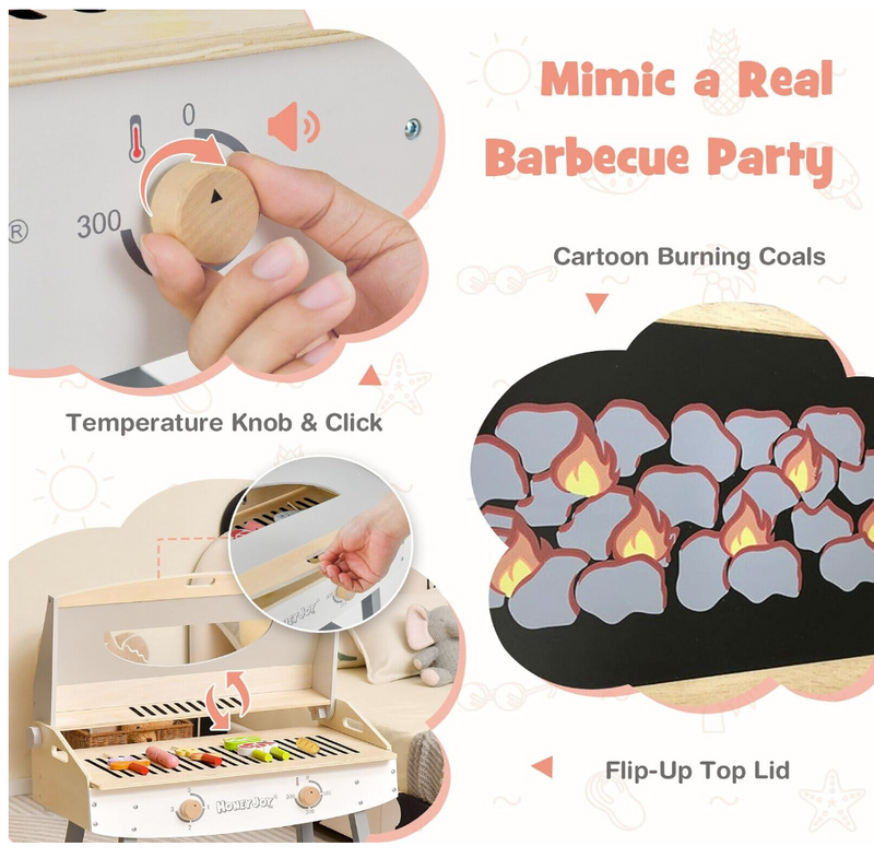 Rever Bebe Kids Barbecue Grill Playset