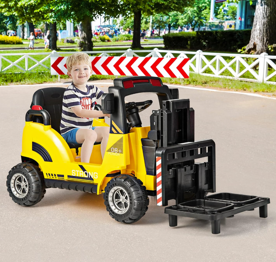 Kids pedal best sale forklift