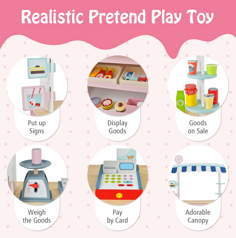 Rever Bebe Toy Cart Play Set with POS Machine