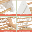 Rever Bebe 4-in-1 Toddler Climbing Toys with 3-Sided Triangle Climber