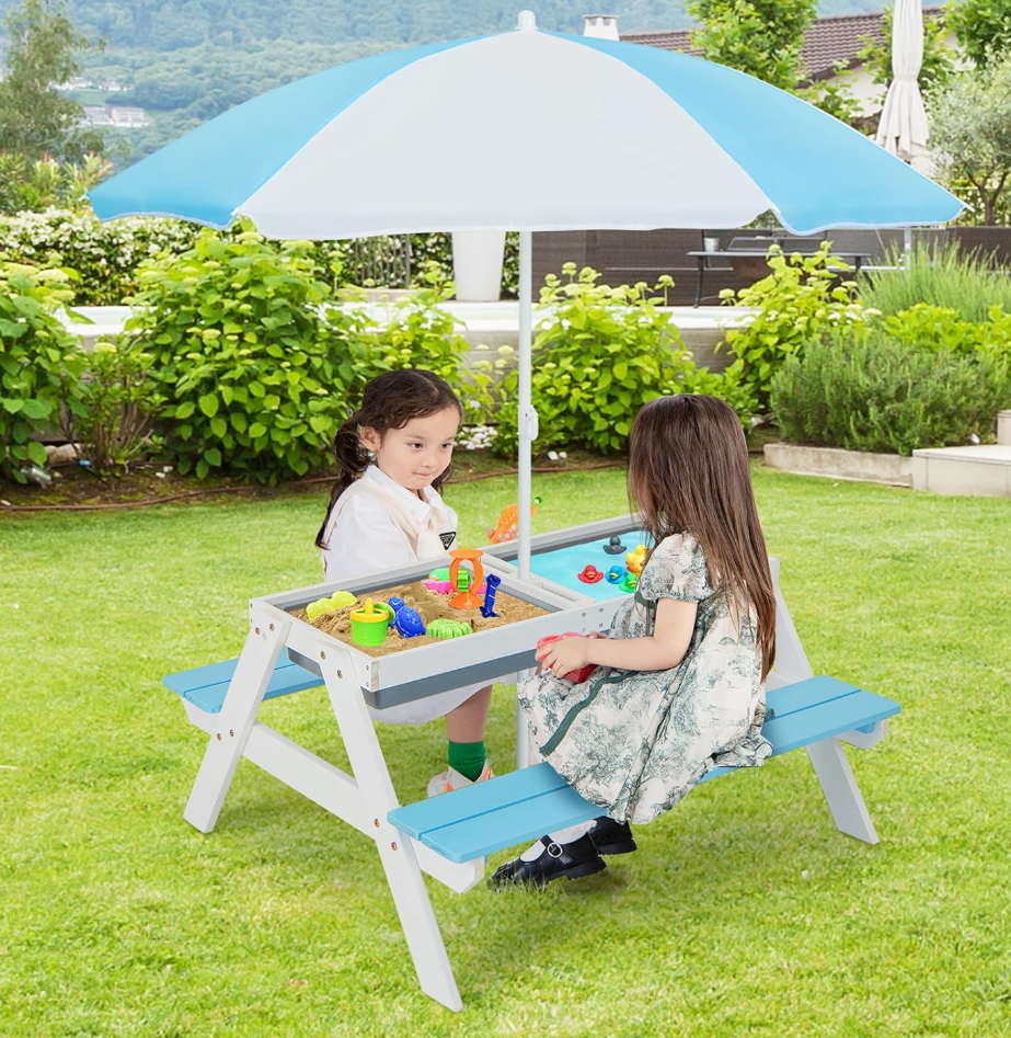 Picnic top sand table