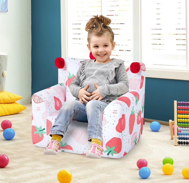 Rever Bebe Kids Sofa Couch with Extra Padded Pillow