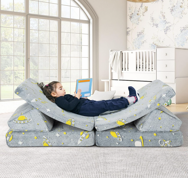 Rever Bebe 6 PCS Kids Modular Play Sofa Couch