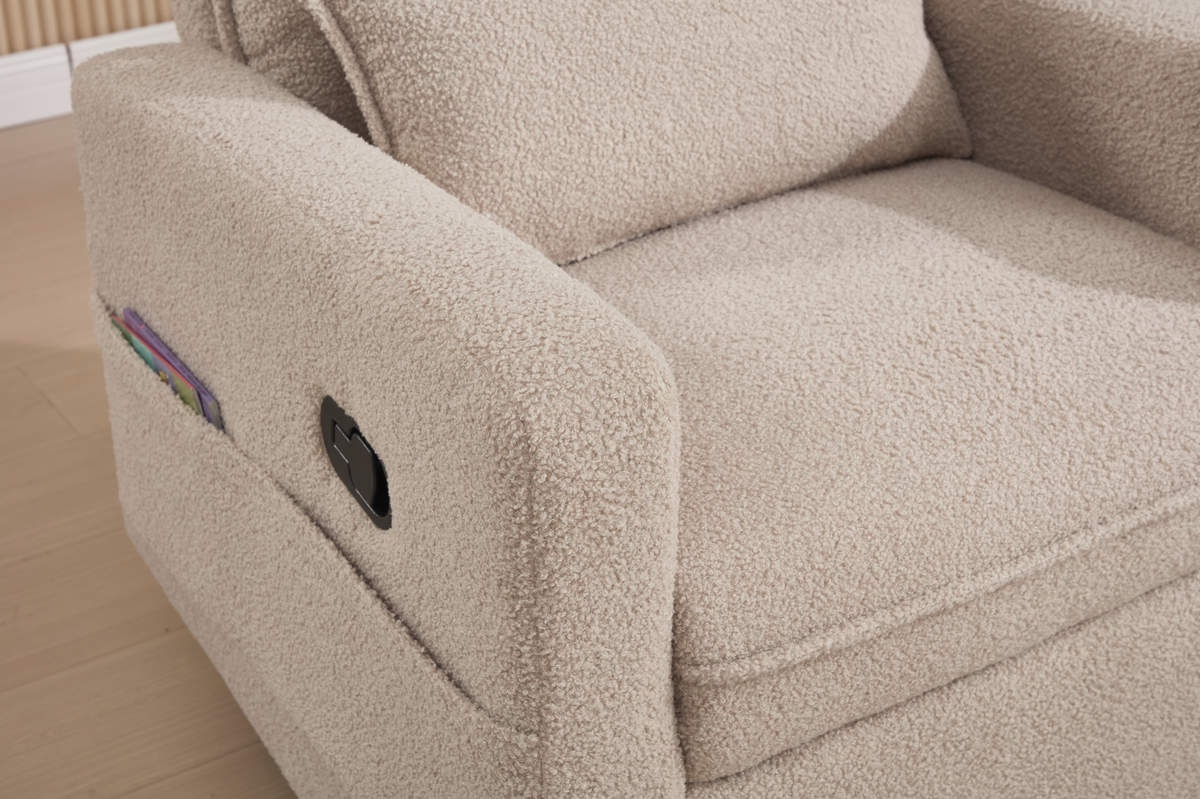 Serena Manual textured upholstery and lumbar cushion