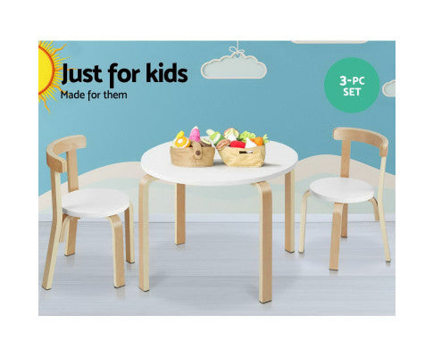Keezi Kids Nordic 3 Piece Activity Table Set