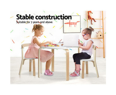 Keezi Kids Nordic 3 Piece Activity Table Set