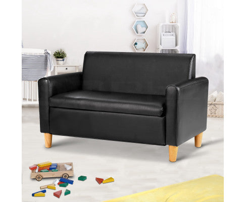 Keezi Kids 2 Seater Leather Storage Couch