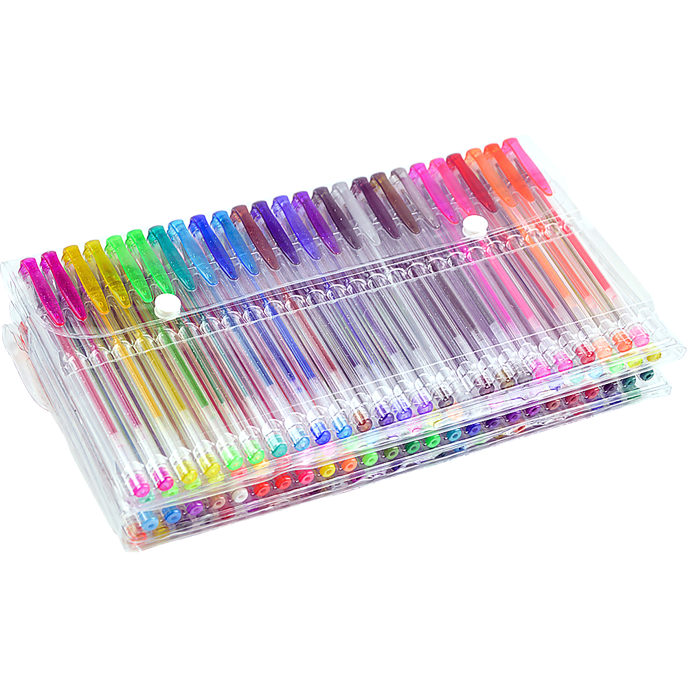 Glitter Gel Pens (100 pack) with More Ink Craft, Kids Adult C