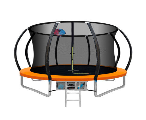12FT Round Trampolines With Basketball Hoop