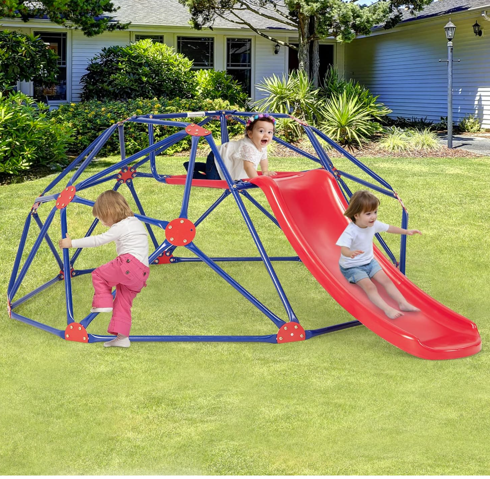 Climbing Domes — Kids Climbing Dome with Slide and Platform at Baby Direct