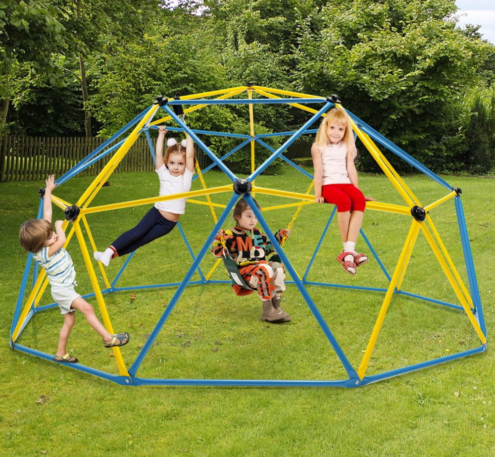 Outdoor Play — 3m Kids Climbing Dome with Swing at Baby Direct