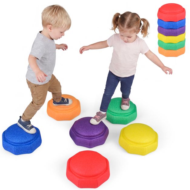 Kids Sports Toys — 6-Piece Kids Balance Stepping Stones at Baby Direct