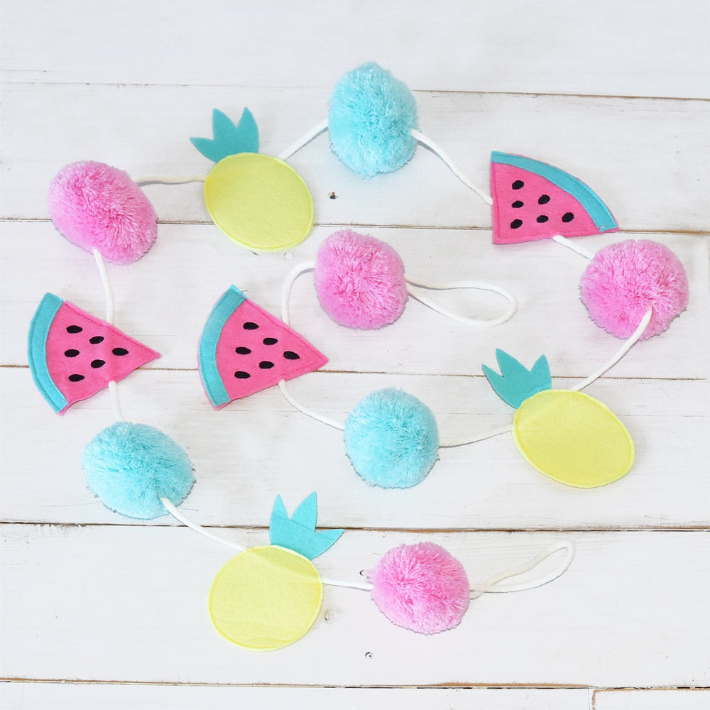 Nursery Decor – Lolli Living Flamingo Fruity Pompom Garland