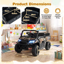 12V Kids' Ride-On Car with Dual 50W Motors and Remote Control for Kids - Black - product detail 5