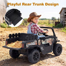 12V Kids' Ride-On Car with Dual 50W Motors and Remote Control for Kids - Black - product detail 8