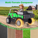 12V Kids' Ride-On Car with Dual 50W Motors and Remote Control for Kids - Green - product detail 10
