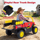 12V Kids' Ride-On Car with Dual 50W Motors and Remote Control for Kids - Red - product detail 8