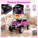 12V Kids' Ride-On Car with Dual 50W Motors and Remote Control for Kids - Rose - product detail 5