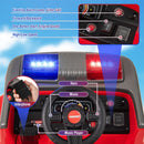 12V Kids' Ride-On Fire Truck with Parent Remote Control with Water Gun - Red - product detail 6