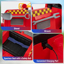 12V Kids' Ride-On Fire Truck with Parent Remote Control with Water Gun - Red - product detail 8