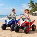 12V 4-Wheeler Quad Electric Vehicle with LED Lights and Music for Boys Girls Aged 3+ - Red - product detail 2