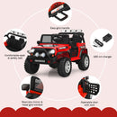 12V Kids' Ride-On Car with Parental Remote Control and Spring Suspension - Red - product detail 11