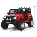 12V Kids' Ride-On Car with Parental Remote Control and Spring Suspension - Red - product detail 5