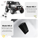 12V Kids' Ride-On Car with Parental Remote Control and Spring Suspension - White - product detail 9