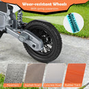 12V Kids Motorcycle with Training Wheels and Spring Suspension - Orange - product detail 6