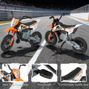 12V Kids Motorcycle with Training Wheels and Spring Suspension - Orange - product detail 9