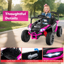 12V Kids' Ride-On Car Electric UTV Truck with Remote Control - Rose - product detail 10