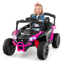 12V Kids' Ride-On Car Electric UTV Truck with Remote Control - Rose - product detail 4