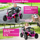 12V Kids' Ride-On Car Electric UTV Truck with Remote Control - Rose - product detail 6