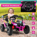 12V Kids' Ride-On Car Electric UTV Truck with Remote Control - Rose - product detail 7
