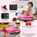 12V Battery Powered Kids' Ride-On Bumper Car with Remote Control and Dual Joysticks - Pink - product detail 7
