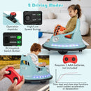12V Battery Powered Kids' Ride-On Bumper Car with Remote Control and Dual Joysticks - Blue - product detail 7