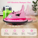 12V Battery Powered Kids' Ride-On Bumper Car with Remote Control and Dual Joysticks - Pink - product detail 8