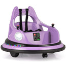 12V Battery Powered Kids' Ride-On Bumper Car with Remote Control and Dual Joysticks - Purple - product detail 3