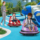 12V Battery Powered Kids' Ride-On Bumper Car with Remote Control and Dual Joysticks - Purple - product detail 1