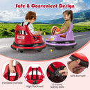 12V Battery Powered Kids' Ride-On Bumper Car with Remote Control and Dual Joysticks - Red - product detail 9
