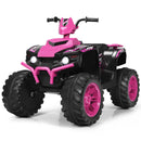 12V Electric Kids Quad ATV Ride-On Car with Music and Bright LED Lights - Pink - product detail 3