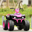 12V Electric Kids Quad ATV Ride-On Car with Music and Bright LED Lights - Pink - product detail 1