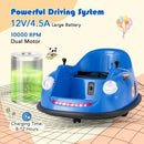 12V Electric Kids' Ride-On Bumper Car with Remote Control for Toddlers 2-5 Years Old - Navy - product detail 10
