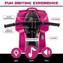 12V Kids' Ride-On ATV with High/Low Speed and Comfortable Seat - Pink - product detail 5