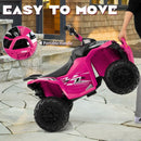 12V Kids' Ride-On ATV with High/Low Speed and Comfortable Seat - Pink - product detail 6