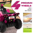 12V Kids' Ride-On ATV with High/Low Speed and Comfortable Seat - Pink - product detail 7